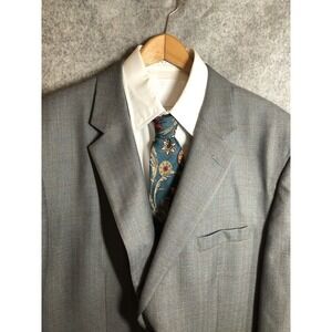 Joseph & Feiss  Blazer 52L Suit Coat Gray Wool Business Career Business Classic